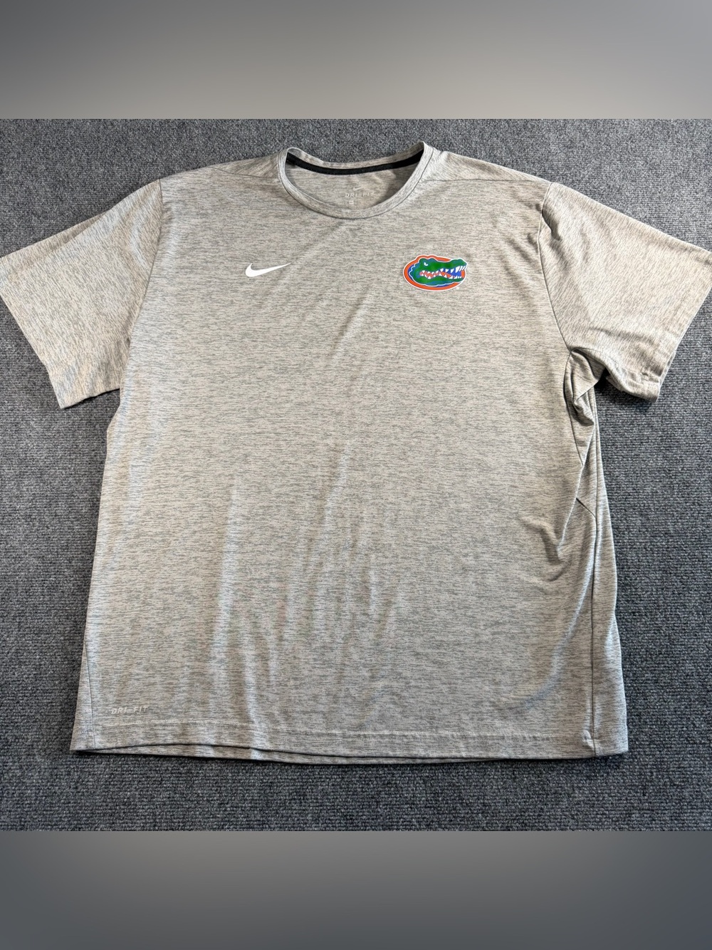 Nike University of Florida Gators UF Dri Fit Tee Shirt Gray XXXL 3XL